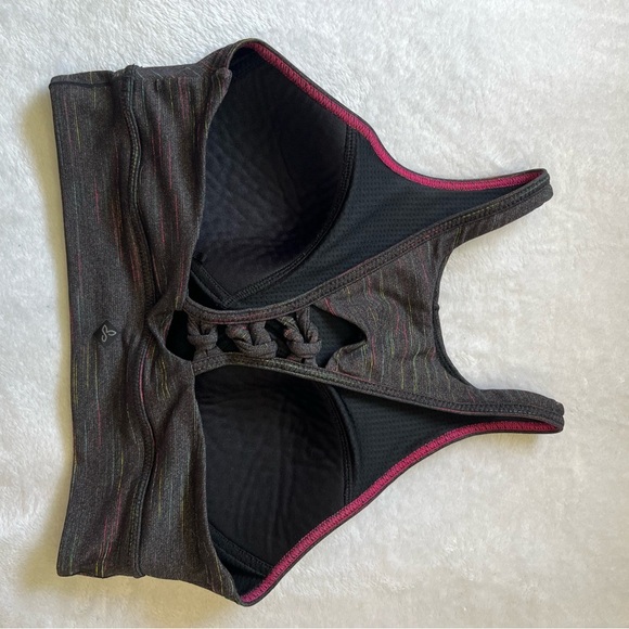 PrAna Multicolor Sports Bra Medium Yoga Fitness Activewear Crop Top - Picture 6 of 12